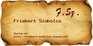 Friebert Szabolcs névjegykártya